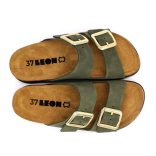 Leon Comfort 7010 zold női papucs