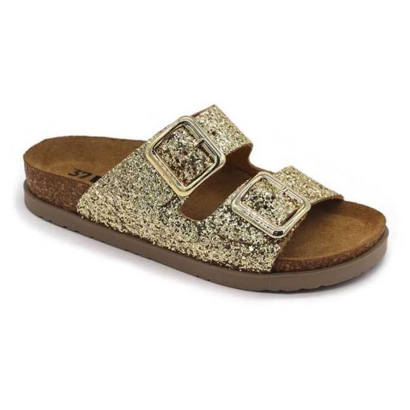 Leon Comfort 7011 arany női papucs