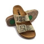 Leon Comfort 7011 arany női papucs