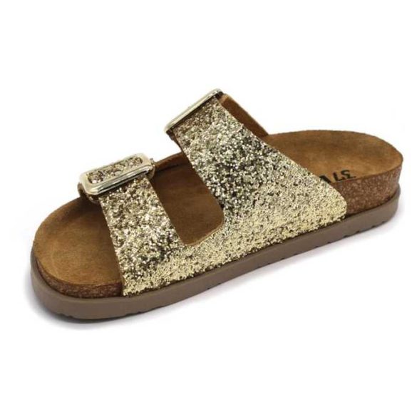 Leon Comfort 7011 arany női papucs