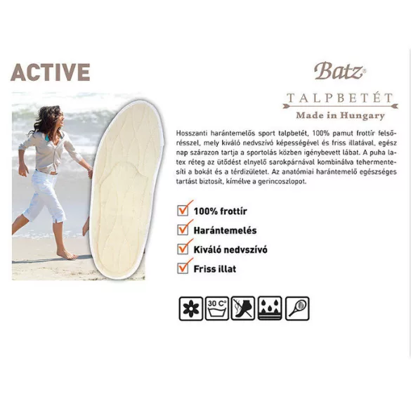 Batz talp betét 900 Active unisex Talpbetét