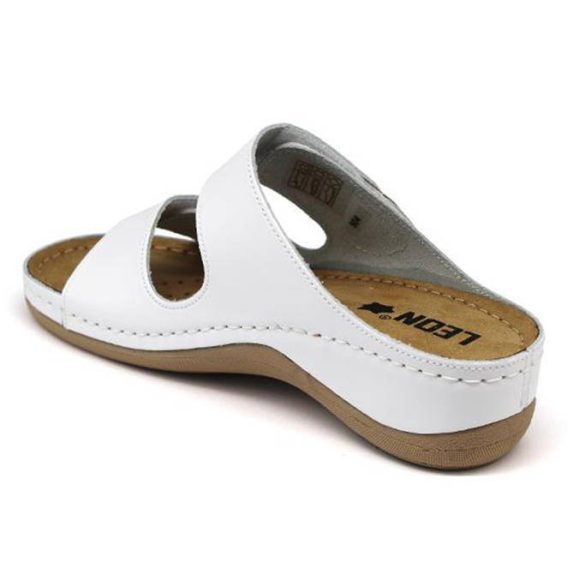 Leon Comfort 904 Fehér női papucs