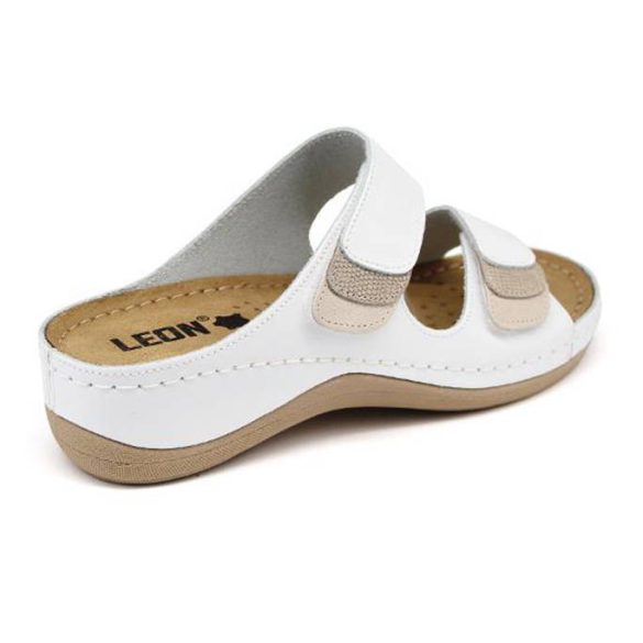 Leon Comfort 904 Fehér női papucs