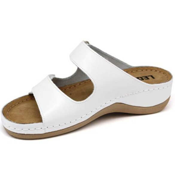 Leon Comfort 905 Fehér női papucs