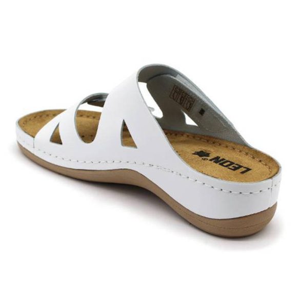 Leon Comfort 906 Fehér női papucs