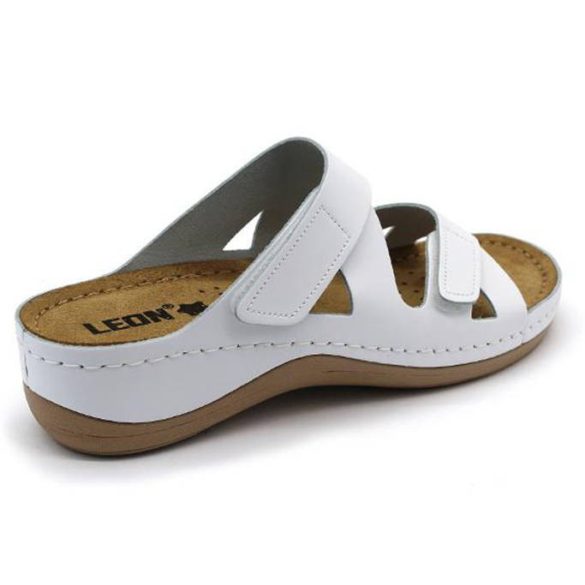 Leon Comfort 906 Fehér női papucs