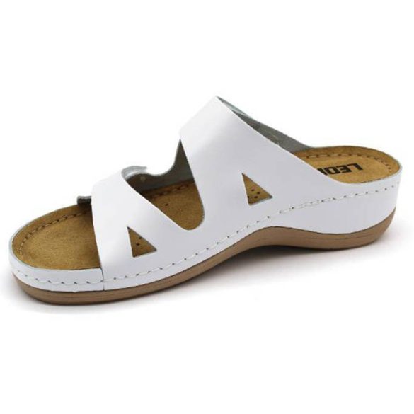 Leon Comfort 906 Fehér női papucs