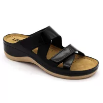Leon Comfort 906 Fekete női papucs