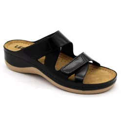 Leon Comfort 906 Fekete női papucs