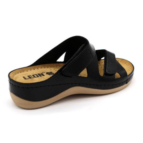 Leon Comfort 906 Fekete női papucs