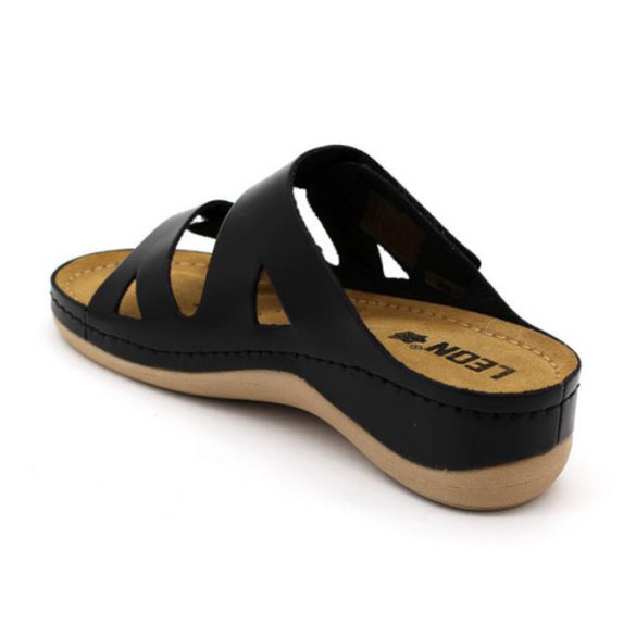 Leon Comfort 906 Fekete női papucs