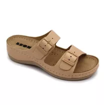 Leon Comfort 908 Bezs női papucs