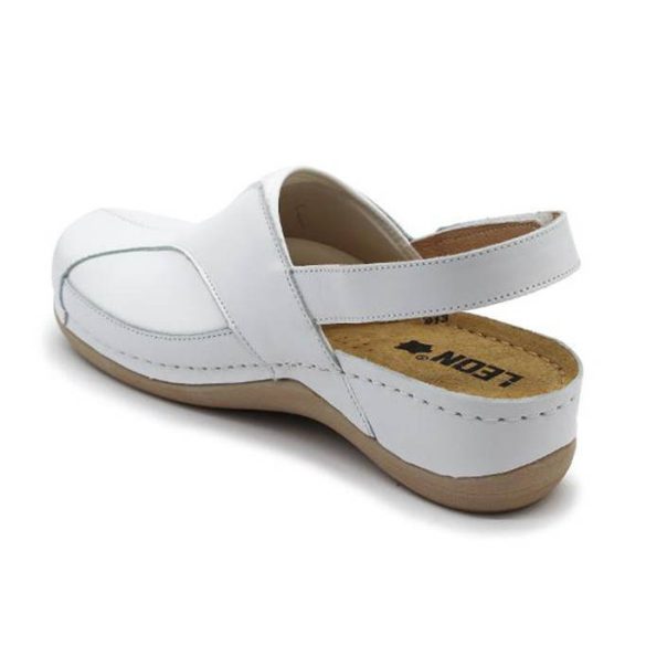 Leon Comfort 913 Fehér női szandál