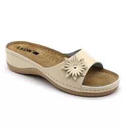 Leon Comfort 915 Bézs női papucs