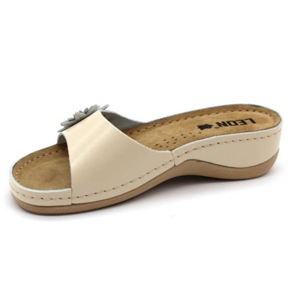 Leon Comfort 915 Bézs női papucs