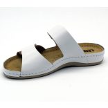 Leon Comfort 952 White/Brown női papucs