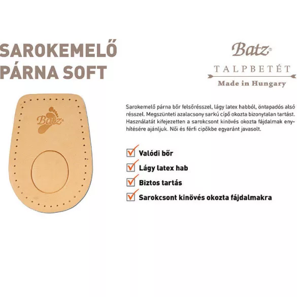 Batz talp betét 965 Sarok ps unisex Talpbetét