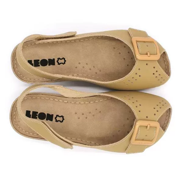 Leon Comfort 968 bezs női szandál