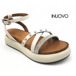 Inuovo A96052 Crema női szandál