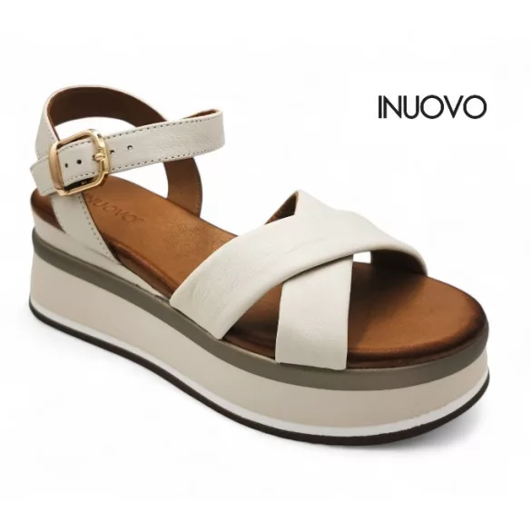 Inuovo A98018 Crema női szandál