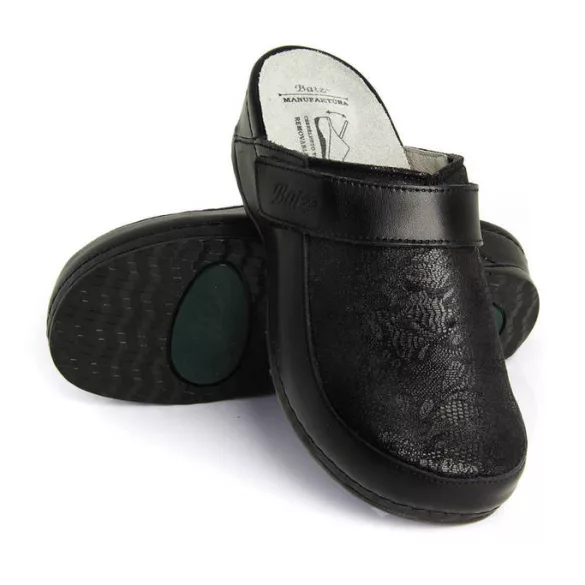 Batz Elena Fekete női papucs