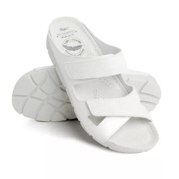 Batz Emilia fehér női papucs