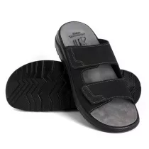 Batz Erik fekete férfi papucs