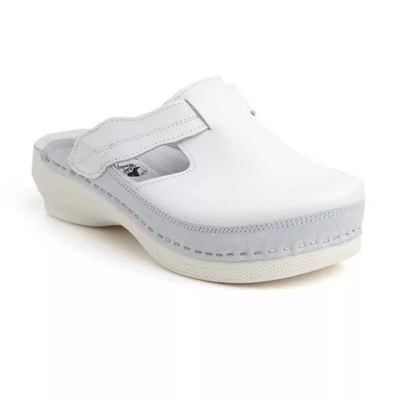 Batz Flower fehér női papucs