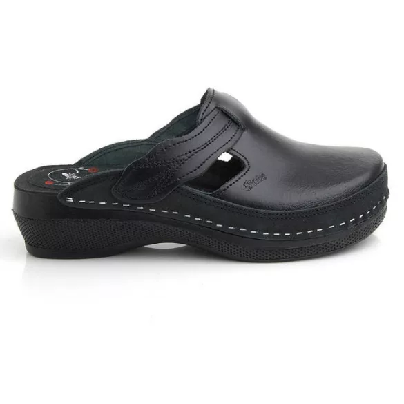 Batz Flower fekete női papucs