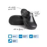 Batz Flower fekete női papucs