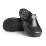 Batz Flower fekete női papucs