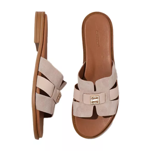 Batz Isabelle Beige Női Papucs