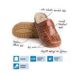 Batz KZ Barna férfi papucs