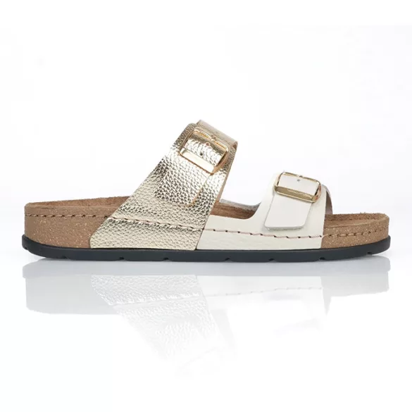 Batz Mallorca Beige-Gld női papucs