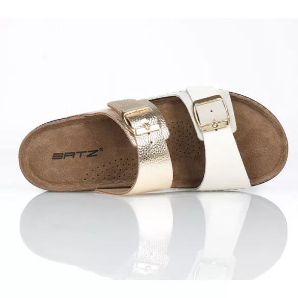 Batz Mallorca Beige-Gld női papucs