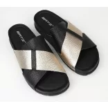 Batz Marina Black Gold női papucs