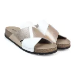 Batz Marina White Gold női papucs