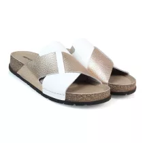 Batz Marina White Gold női papucs