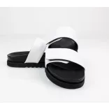 Batz Mia Fehér Fekete Női Papucs