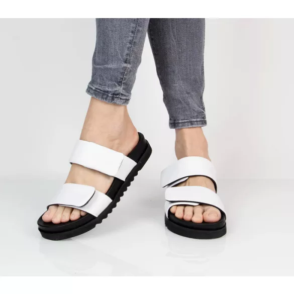 Batz Mia Fehér Fekete Női Papucs