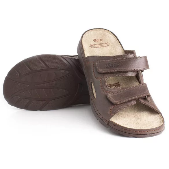 Batz Mike barna férfi papucs