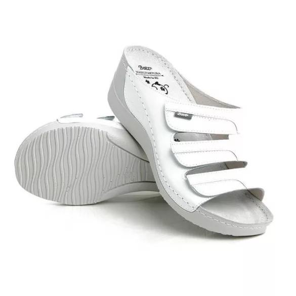 Batz Olga fehér női papucs