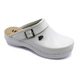 Leon Comfort PU101 Feher-zart női papucs