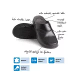 Batz Peter Fekete férfi papucs