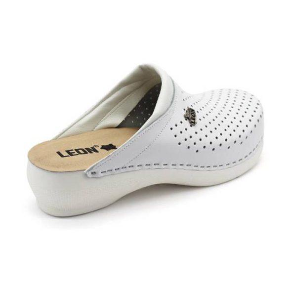 Leon Comfort PU 100 Fehér női papucs