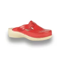 Leon Comfort Pu 156 Piros női papucs