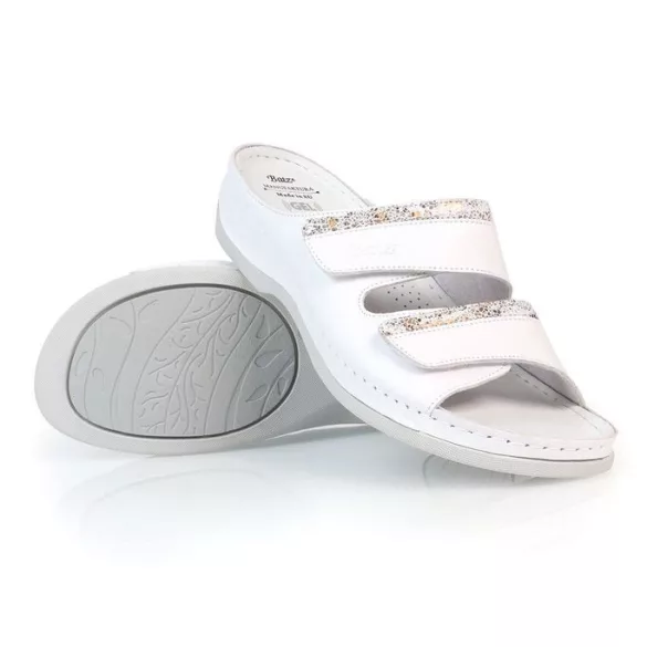 Batz Rea Gold-White női papucs