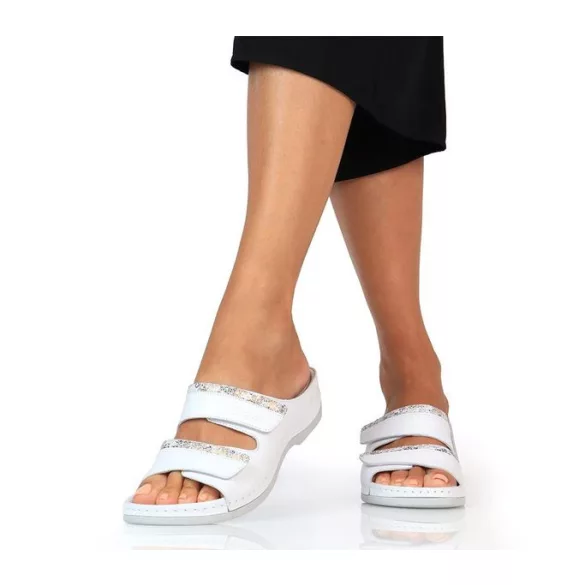 Batz Rea Gold-White női papucs