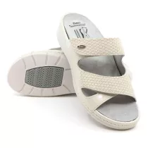 Batz Sorrento tortfeher női papucs