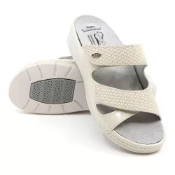 Batz Sorrento tortfeher női papucs